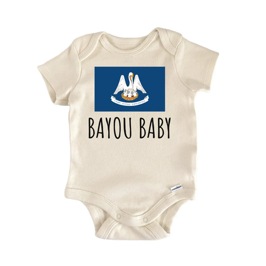 Louisiana Bayou State Flag Baby Gift Baby Bodysuit