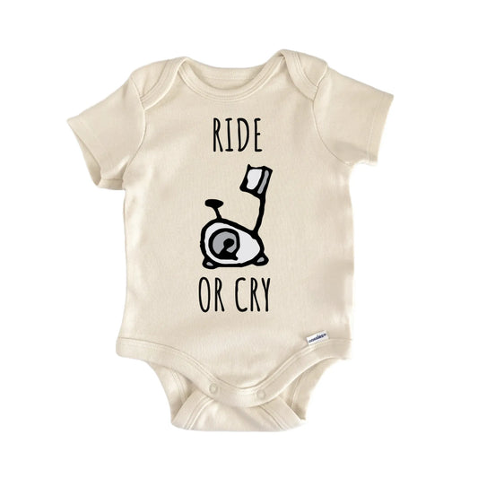 Spin Bike Cycling Stationary Baby Gift Baby Bodysuit