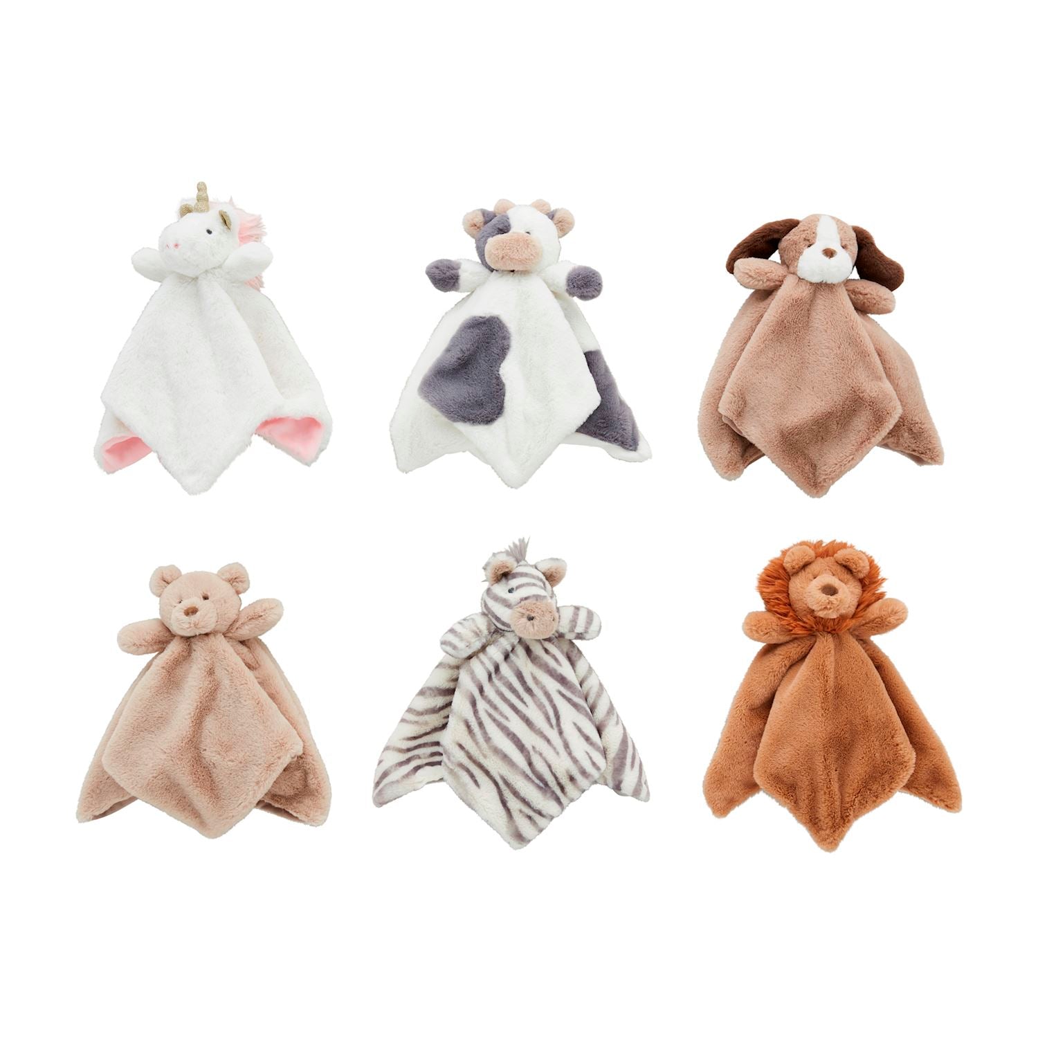 Animal woobie lovey detail view