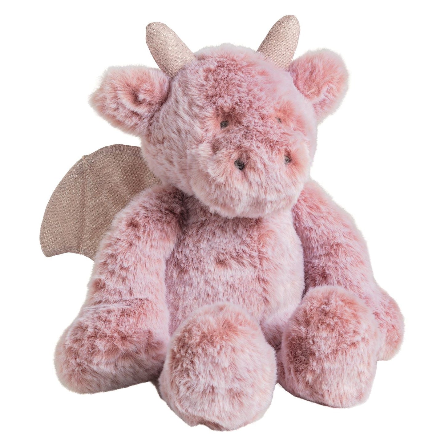 Seated dragon plushie side view
