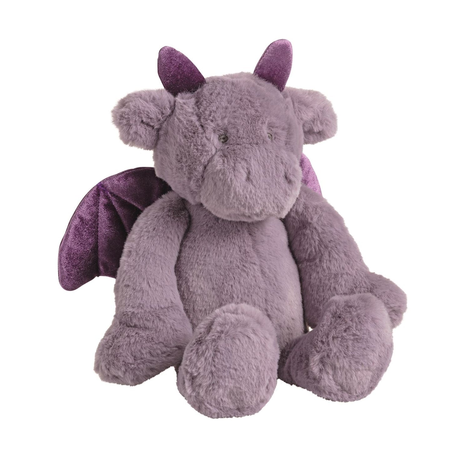 Seated dragon plushie fabric and material close-up