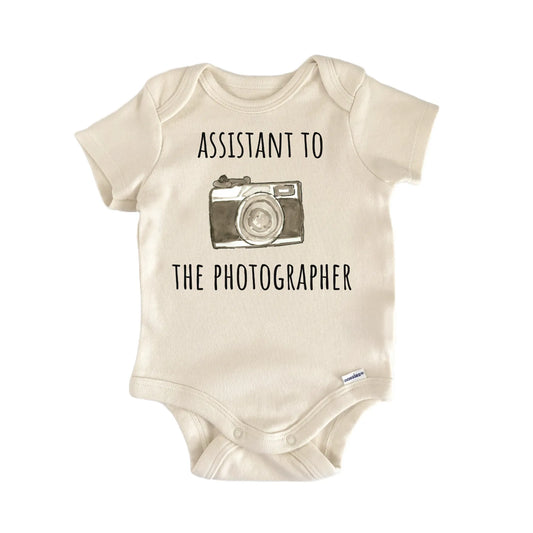 Assistant Photographer Camera Infant Gift Baby Bodysuit