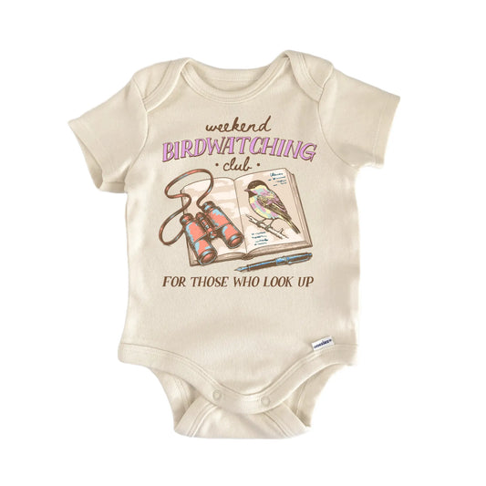 Birdwatching Bird Watching Binoculars Baby Gift Baby Bodysuit