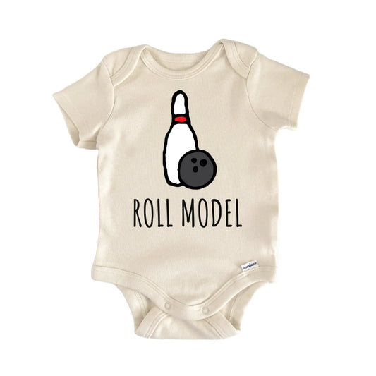 Bowling Bowler Roll Model Infant Gift Baby Bodysuit