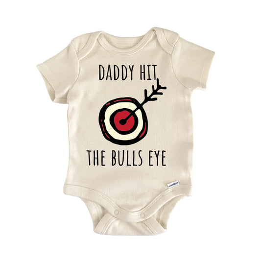 Bulls Eye Archery Bow Arrow Infant Gift Baby Bodysuit