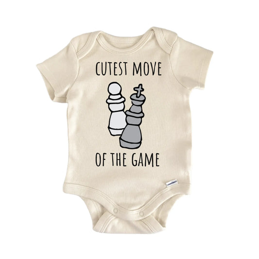 Cute Move Chess Game Tabletop Baby Gift Baby Bodysuit