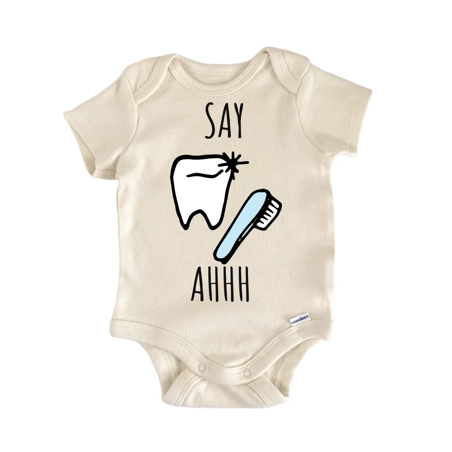 Dentist Dental Tooth Say Ahhh Baby Gift Baby Bodysuit