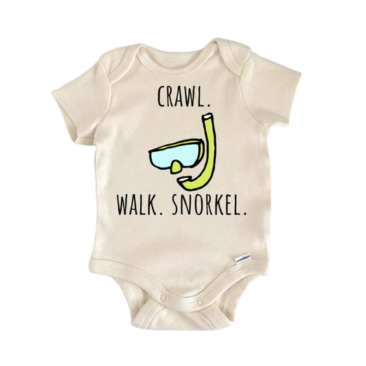 Snorkel Snorkeling Diving Scuba Baby Gift Baby Bodysuit