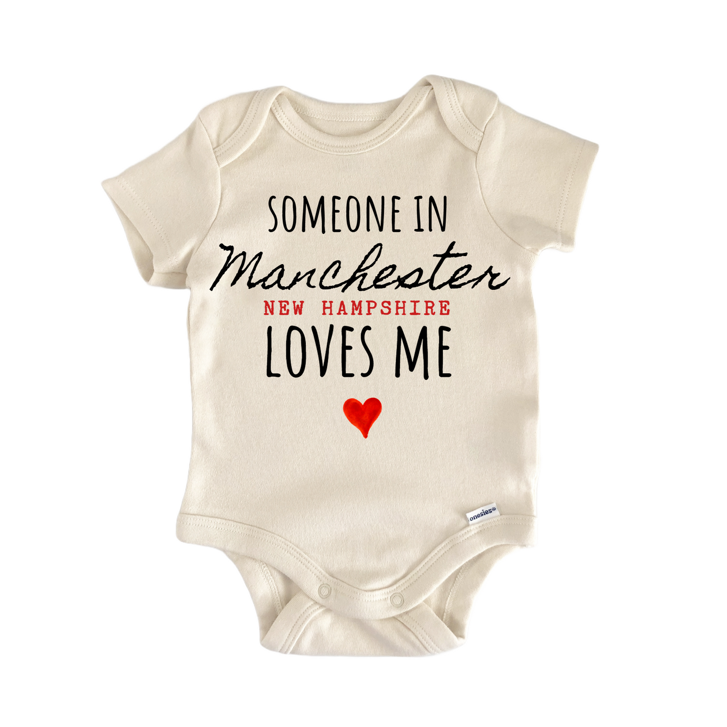 Manchester New Hampshire Baby Gift Baby Bodysuit