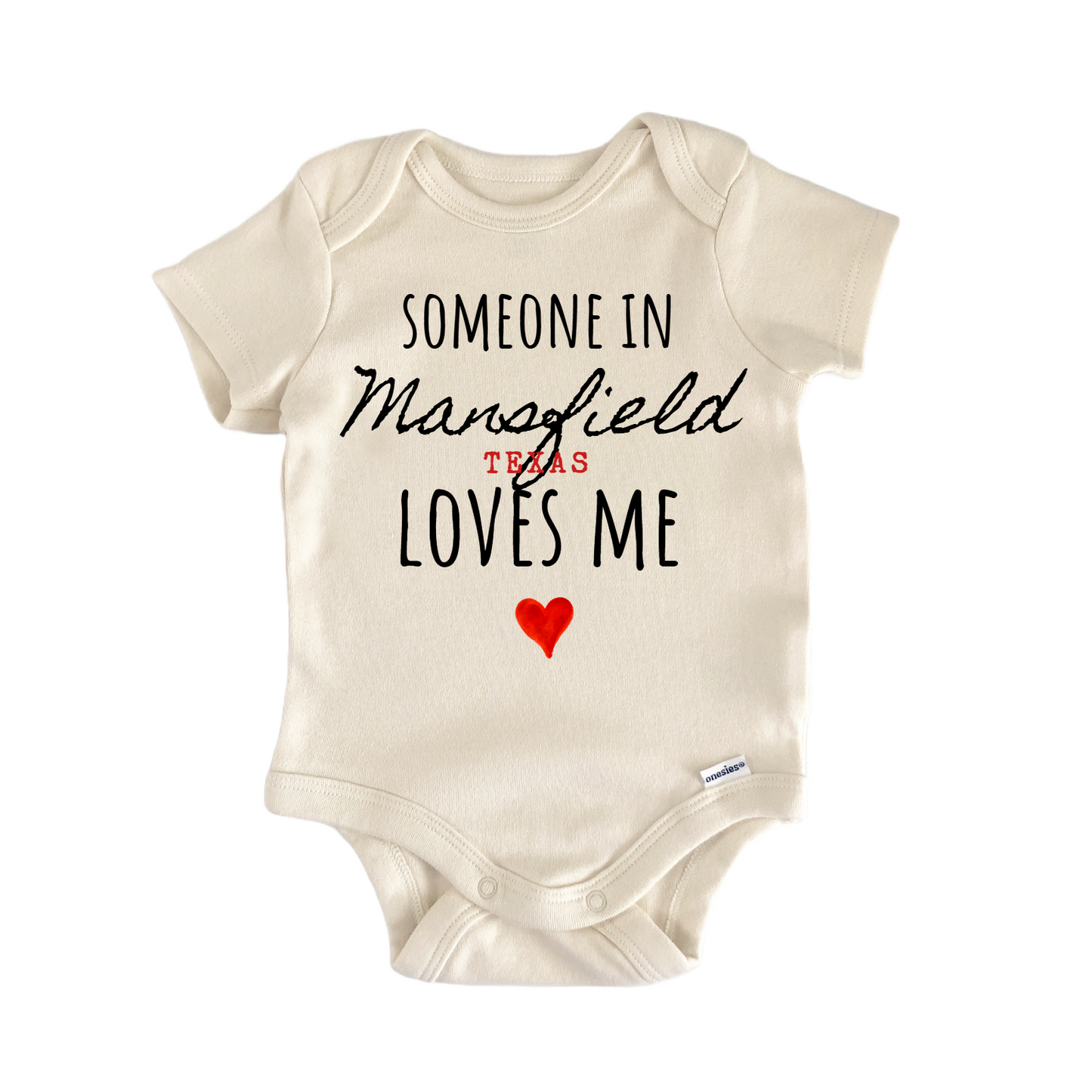 Mansfield Texas Baby Gift Baby Bodysuit