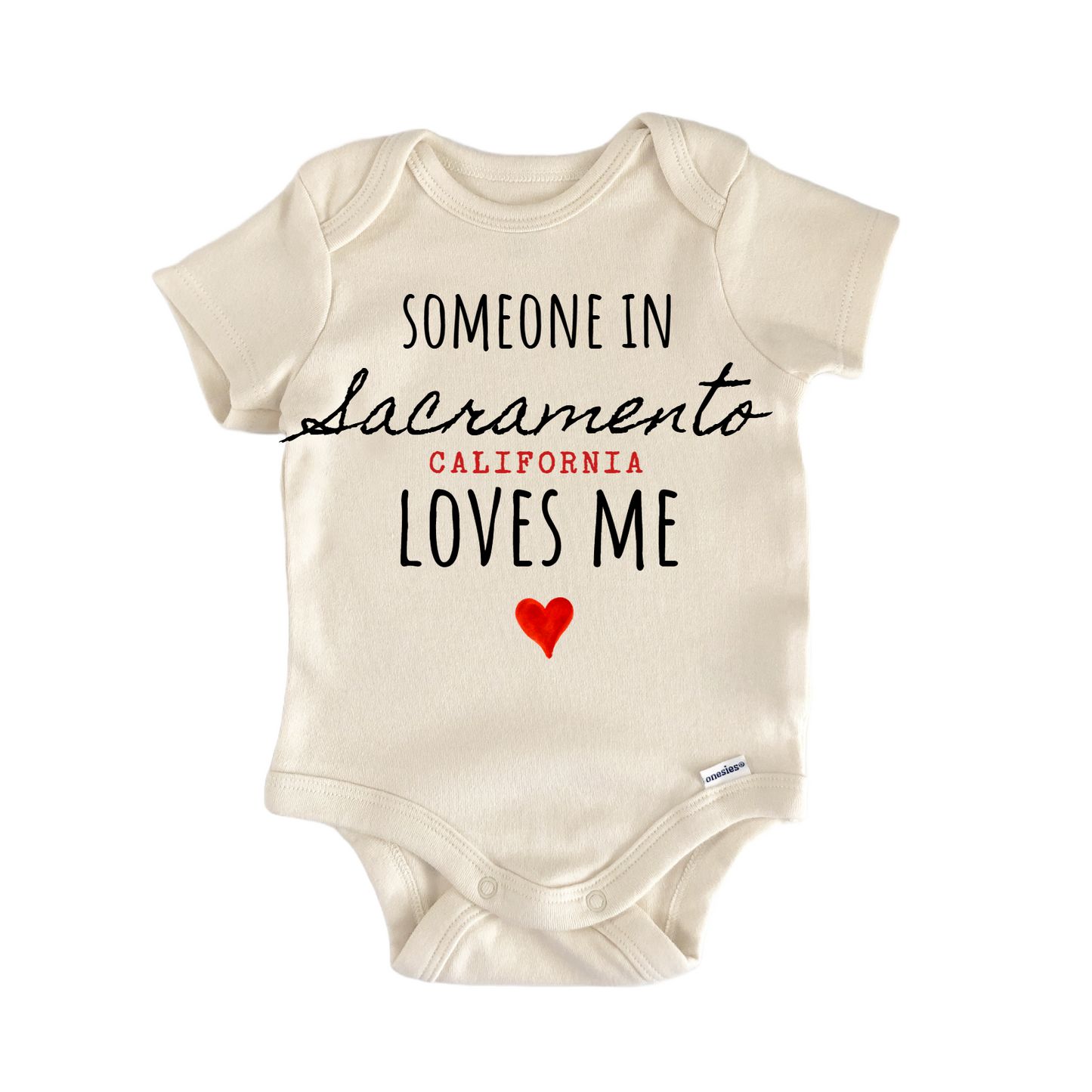 Sacramento California Baby Gift Baby Bodysuit