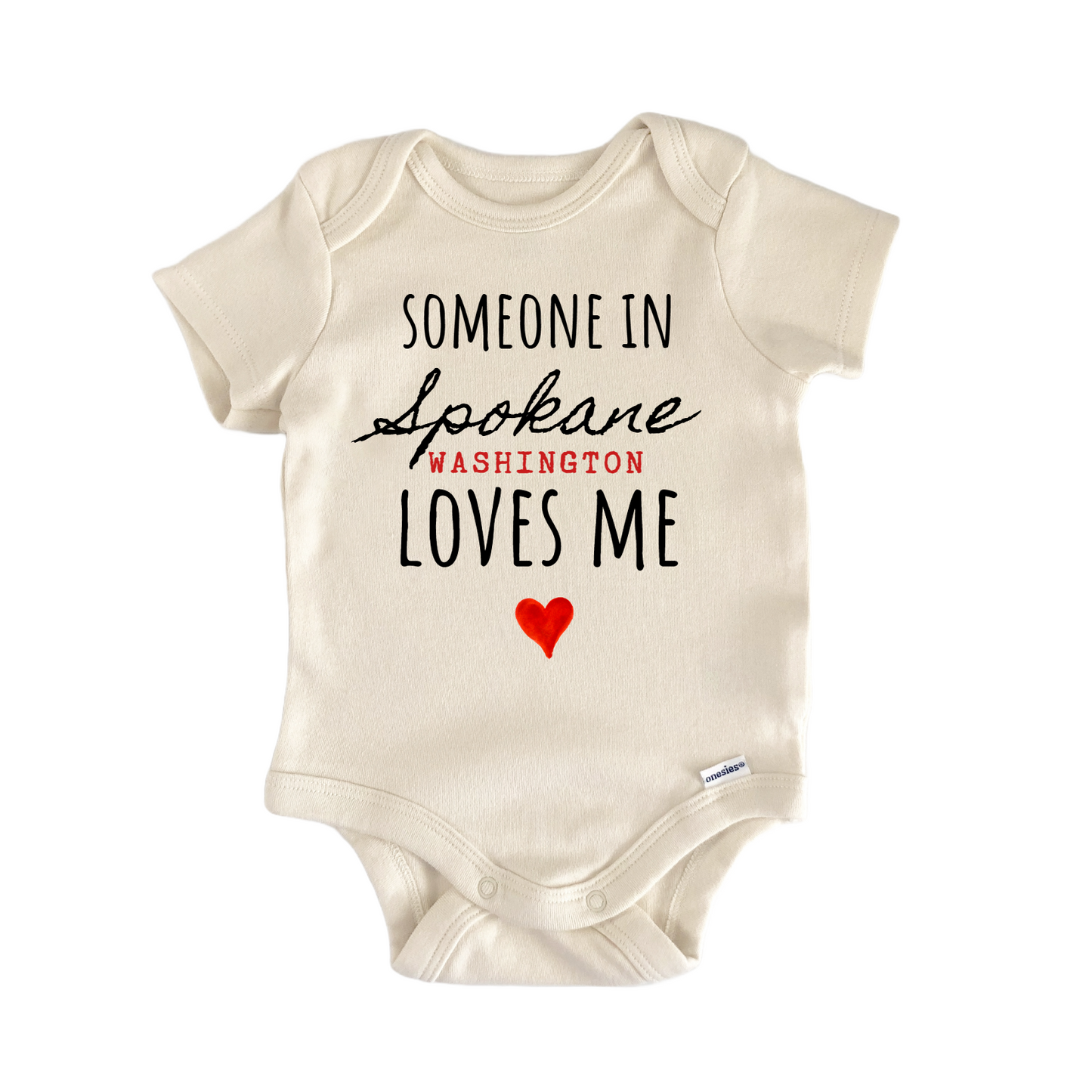 Spokane Washington Baby Gift Baby Bodysuit