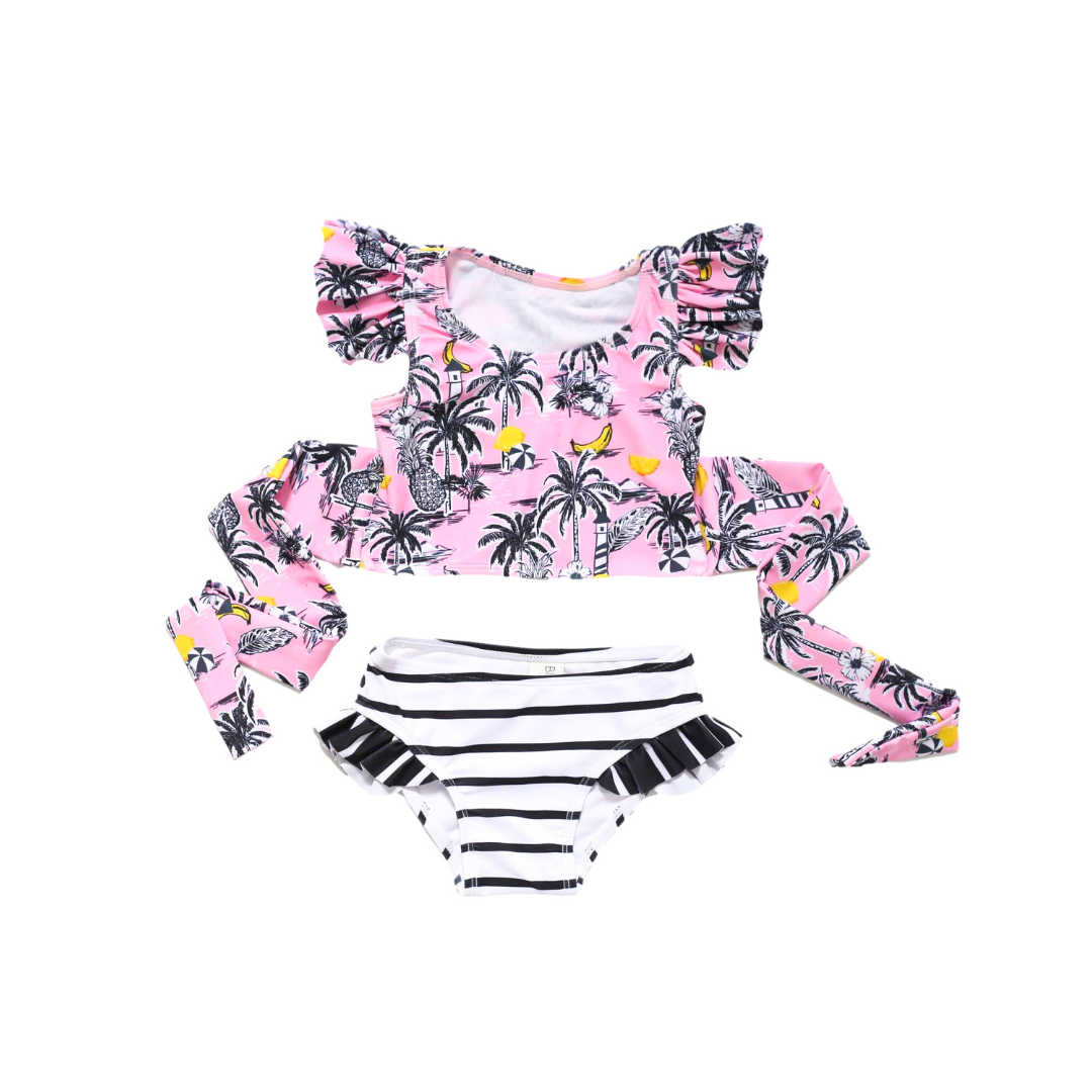 Island Life Two Piece Swimsuit front view