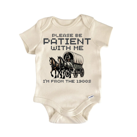 1900S Patient Old Soul Newborn Baby Bodysuit