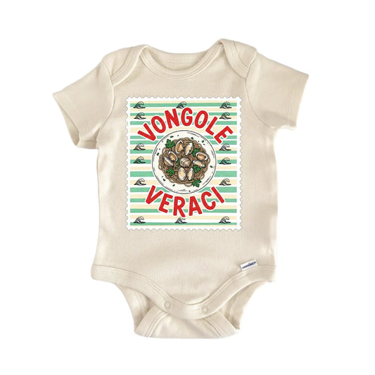 Vongole Veraci Seafood Pasta Baby Gift Baby Bodysuit