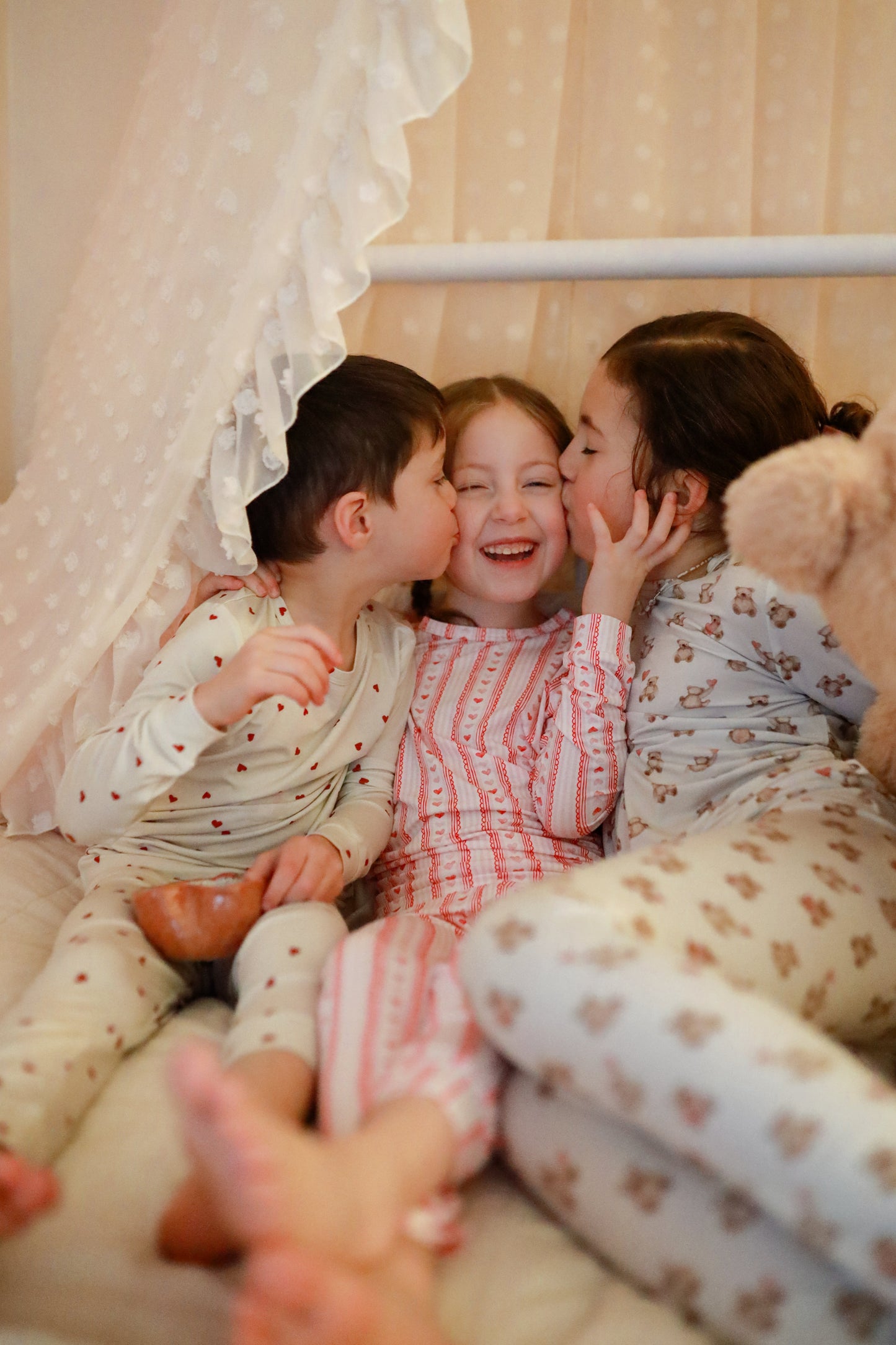 Valentines Teddy Bear 2pc Bamboo Pajamas