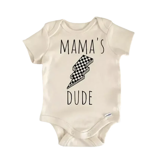 Retro Lightning Mama Newborn Baby Onesie® Onesie®