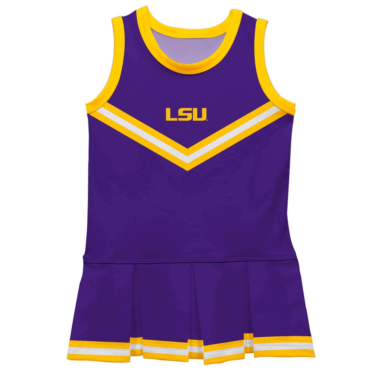 Vive La Fete - LSU Tigers Game Day Purple Sleeveless Cheerleader Dress