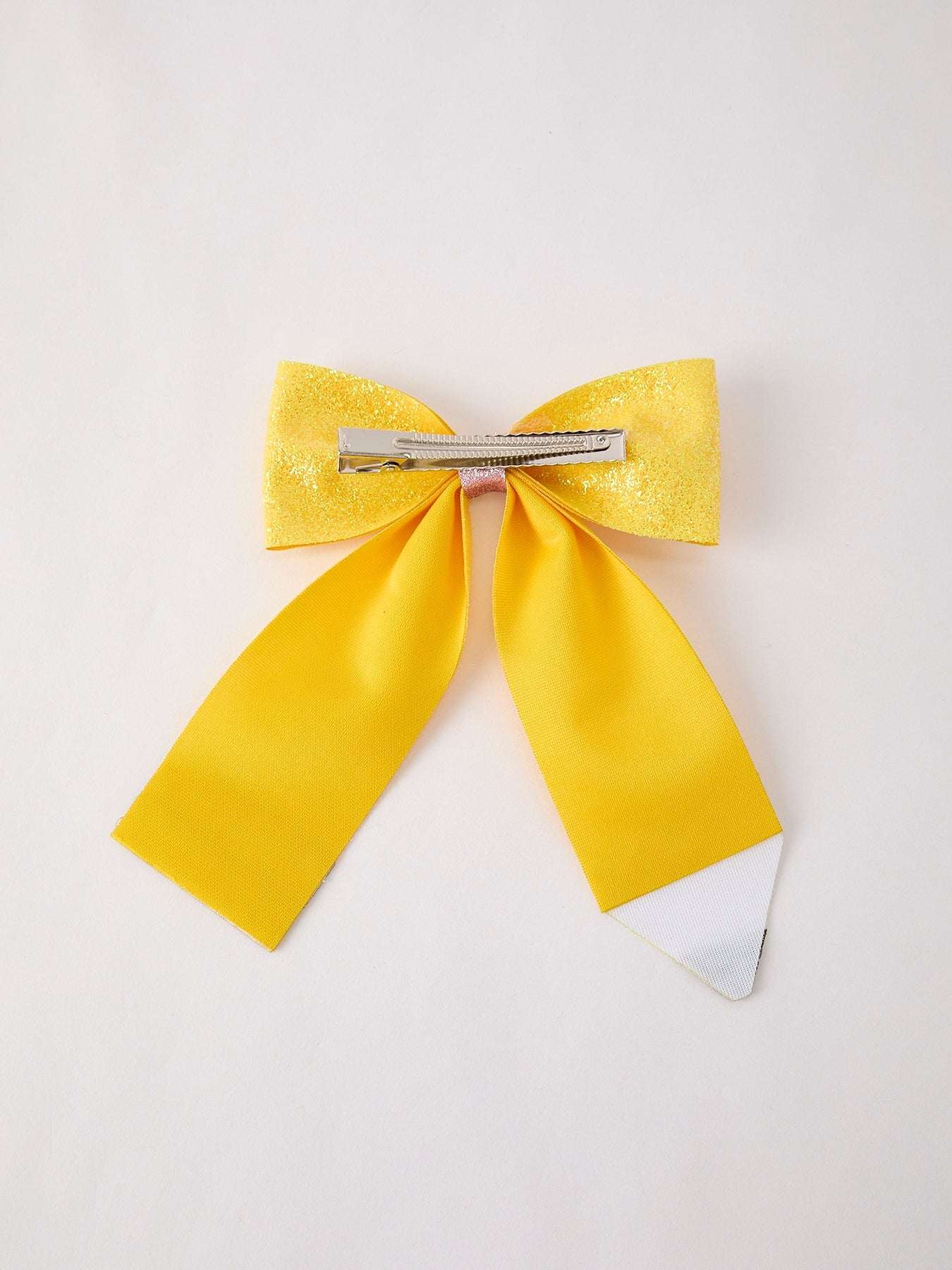 Back to School Sequin Bow Hairpin bows, full length view