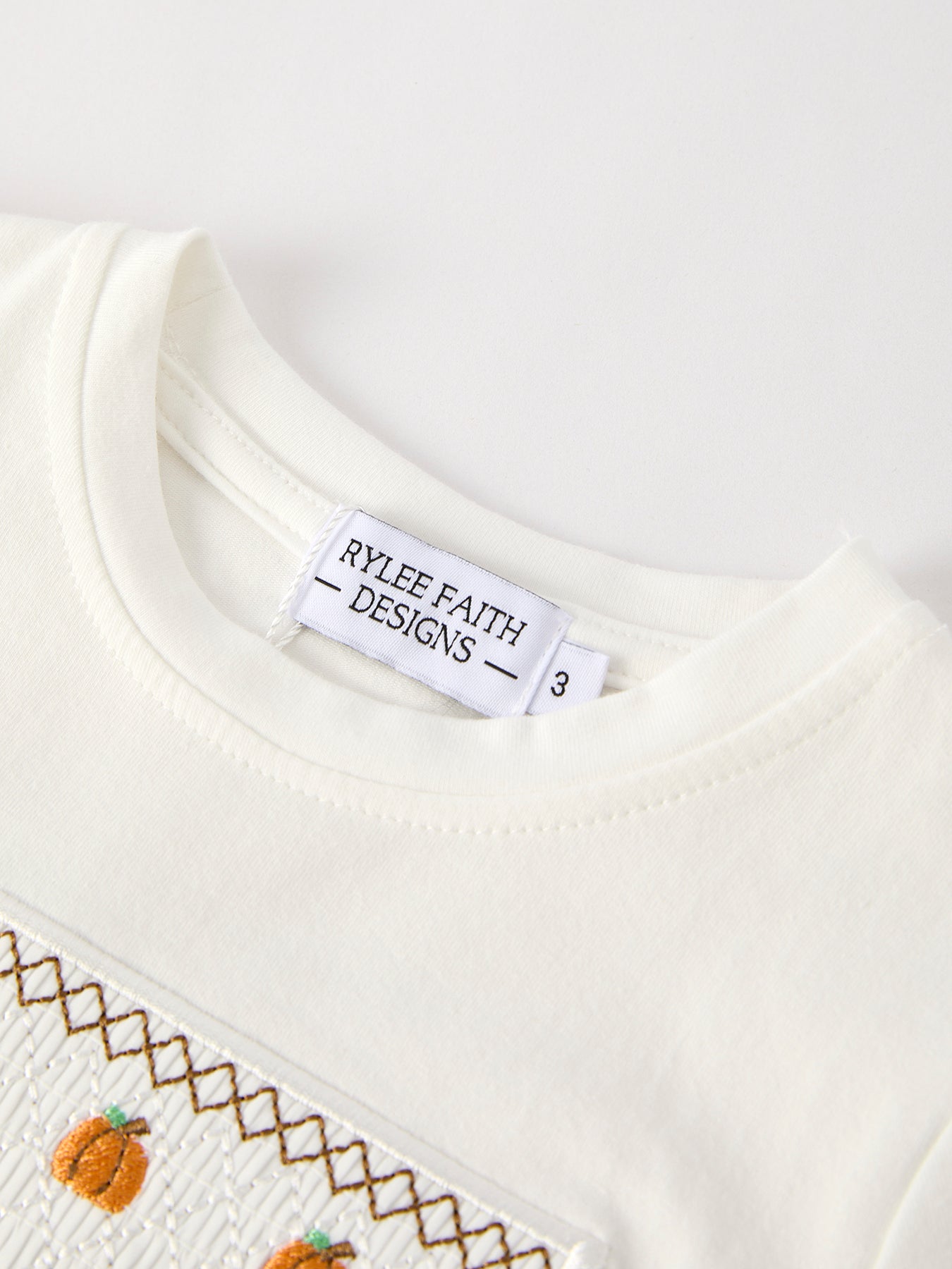 Halloween & Thanksgiving Pumpkin Smock Embroidered Plaid Boys 'Set