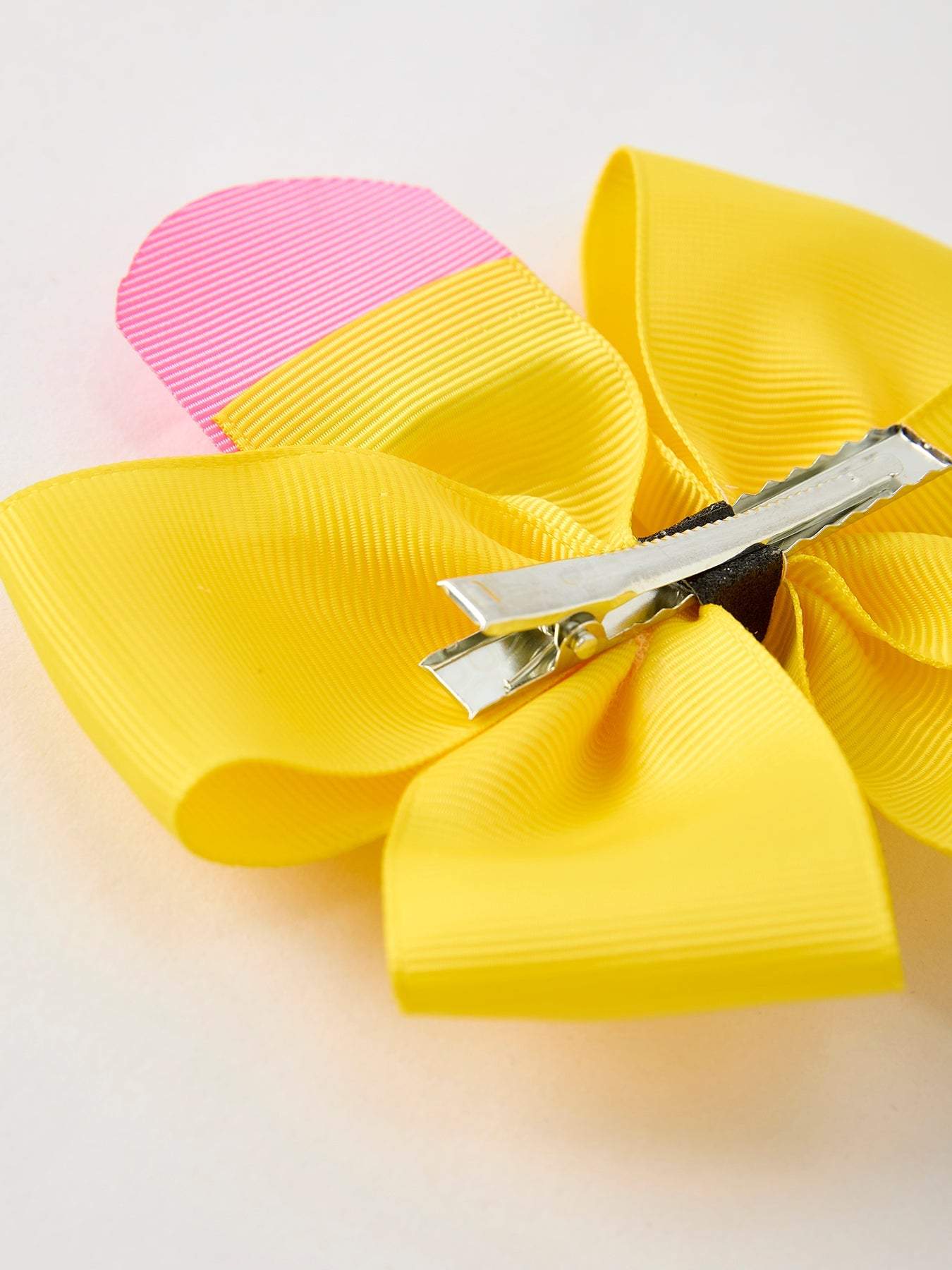 Back To School Pencil Bow 4.3 inch Hair Clip Bows - styling detail