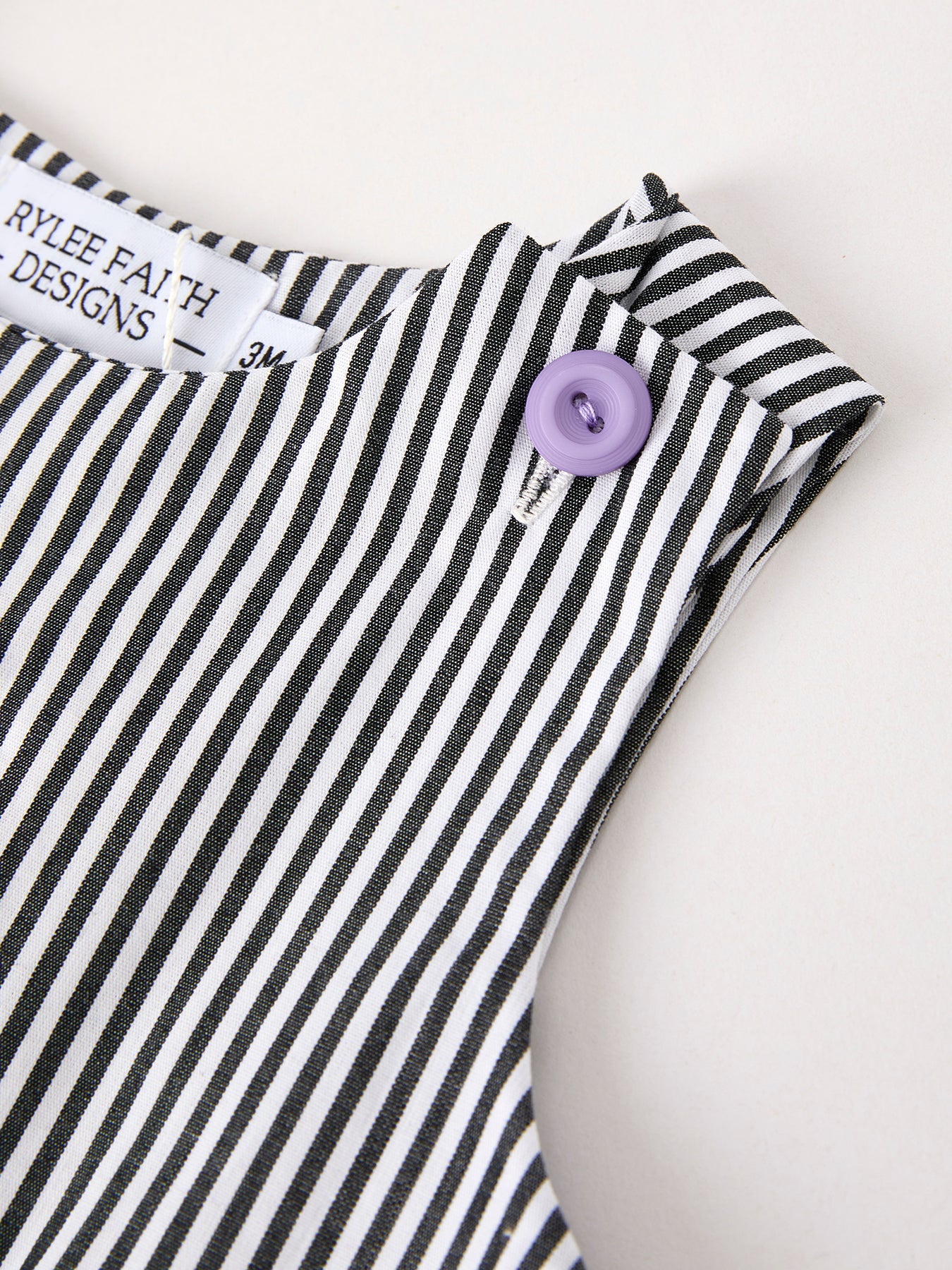 Halloween Striped Ghost Embroidered Baby Boys Romper