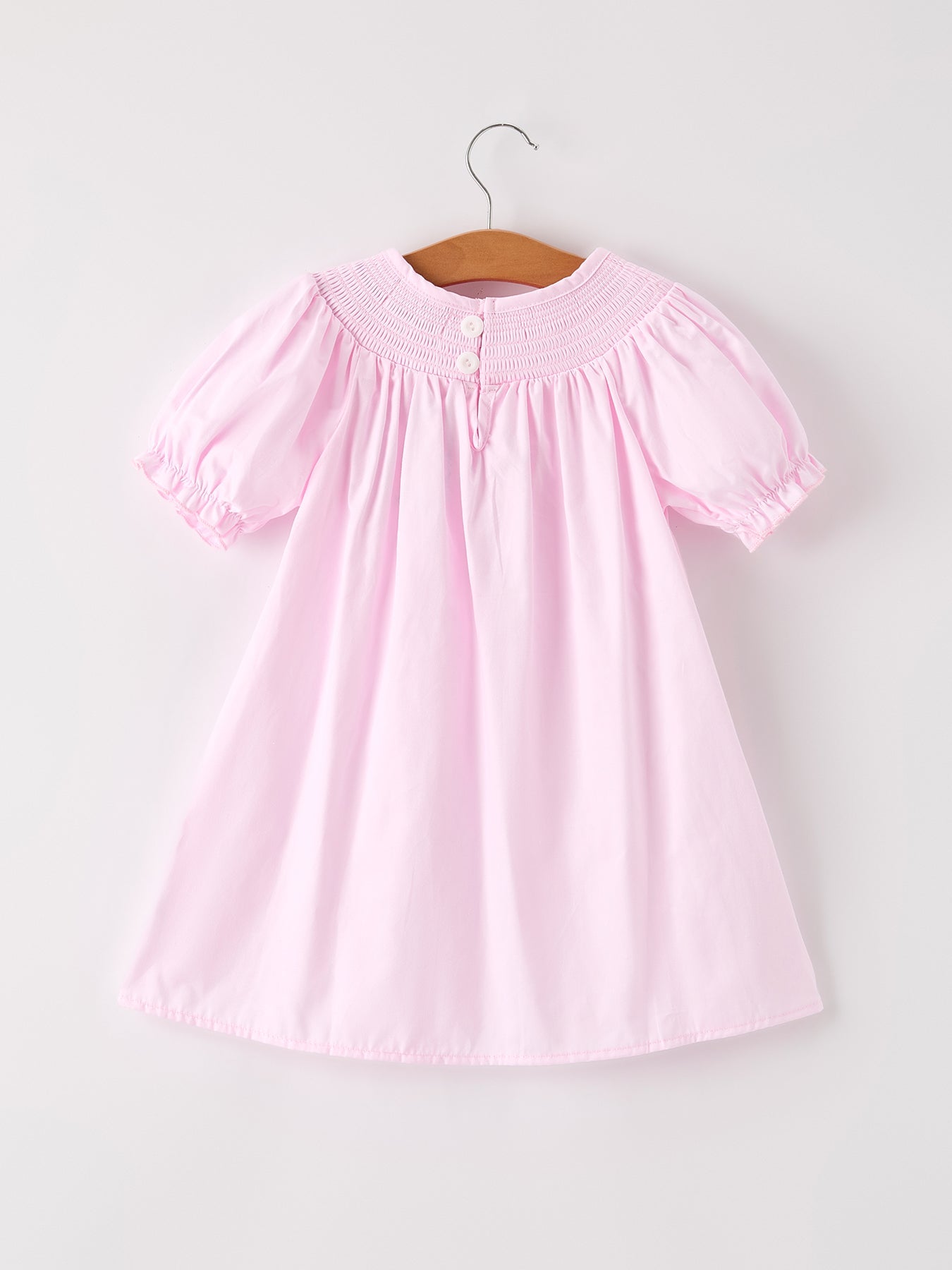 Fall Halloween Pink Spider Pumpkin Ghost Smock Embroidery Girl Dress