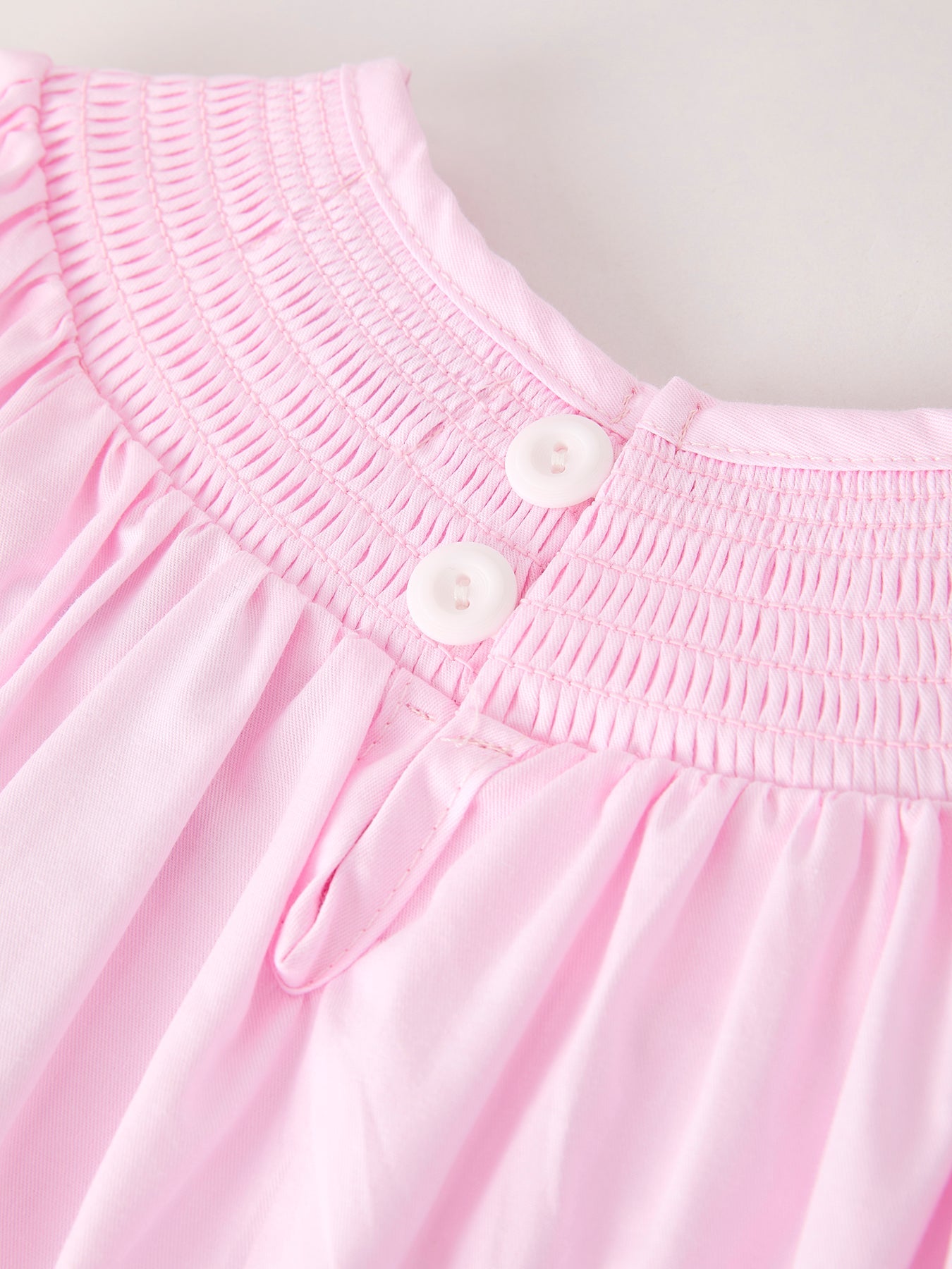 Fall Halloween Pink Spider Pumpkin Ghost Smock Embroidery Girl Dress