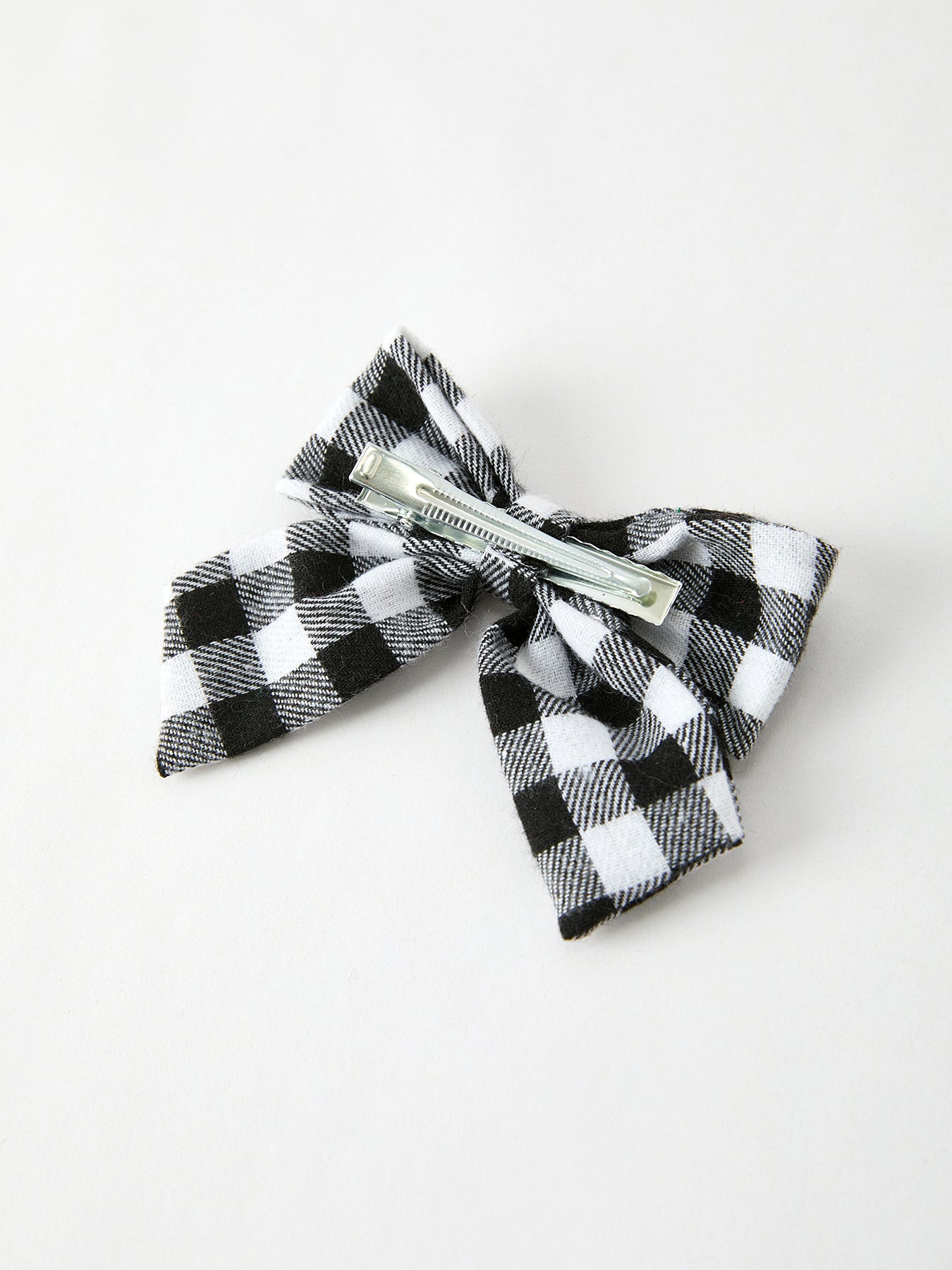 Winter Christmas Plaid Bow Hair Clip