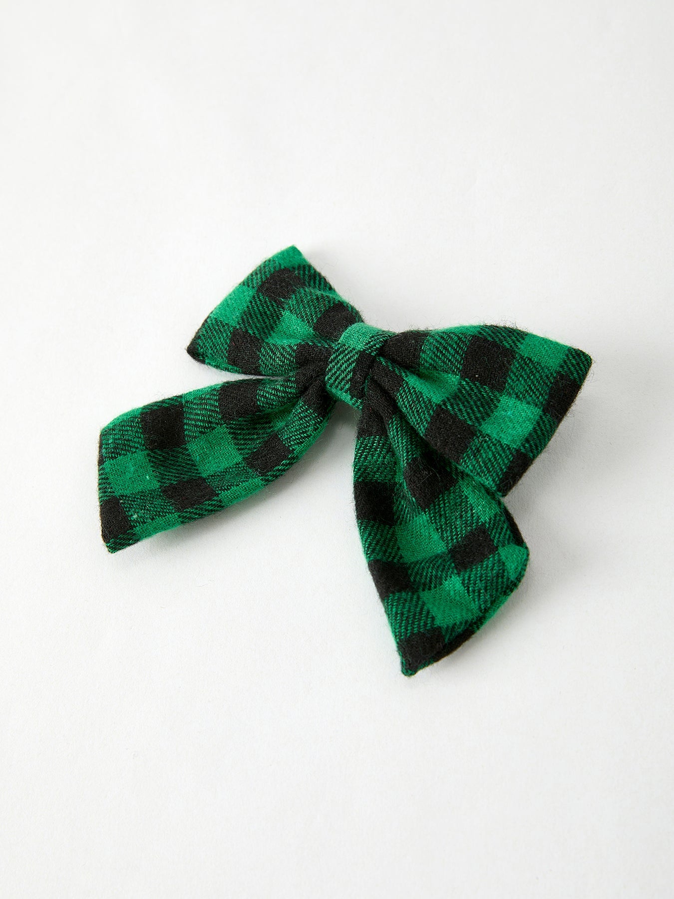 Winter Christmas Plaid Bow Hair Clip