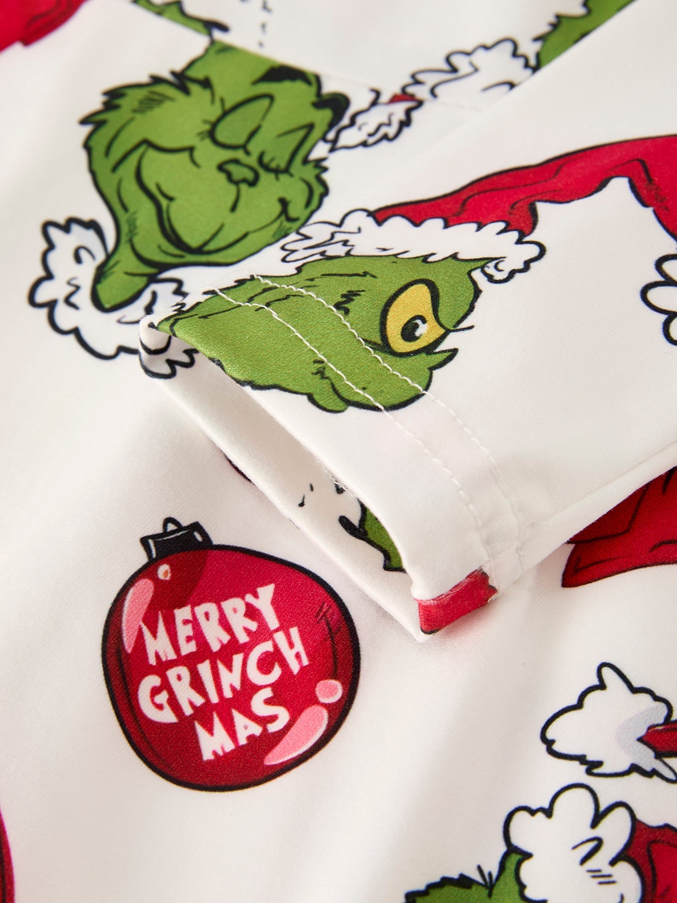 Winter Christmas Santa Hat Character Print  Green Girls Dress