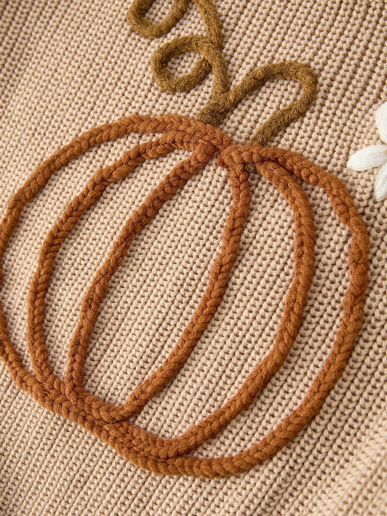 Fall Girls Thanksgiving Halloween Pumpkin Pullover Sweater