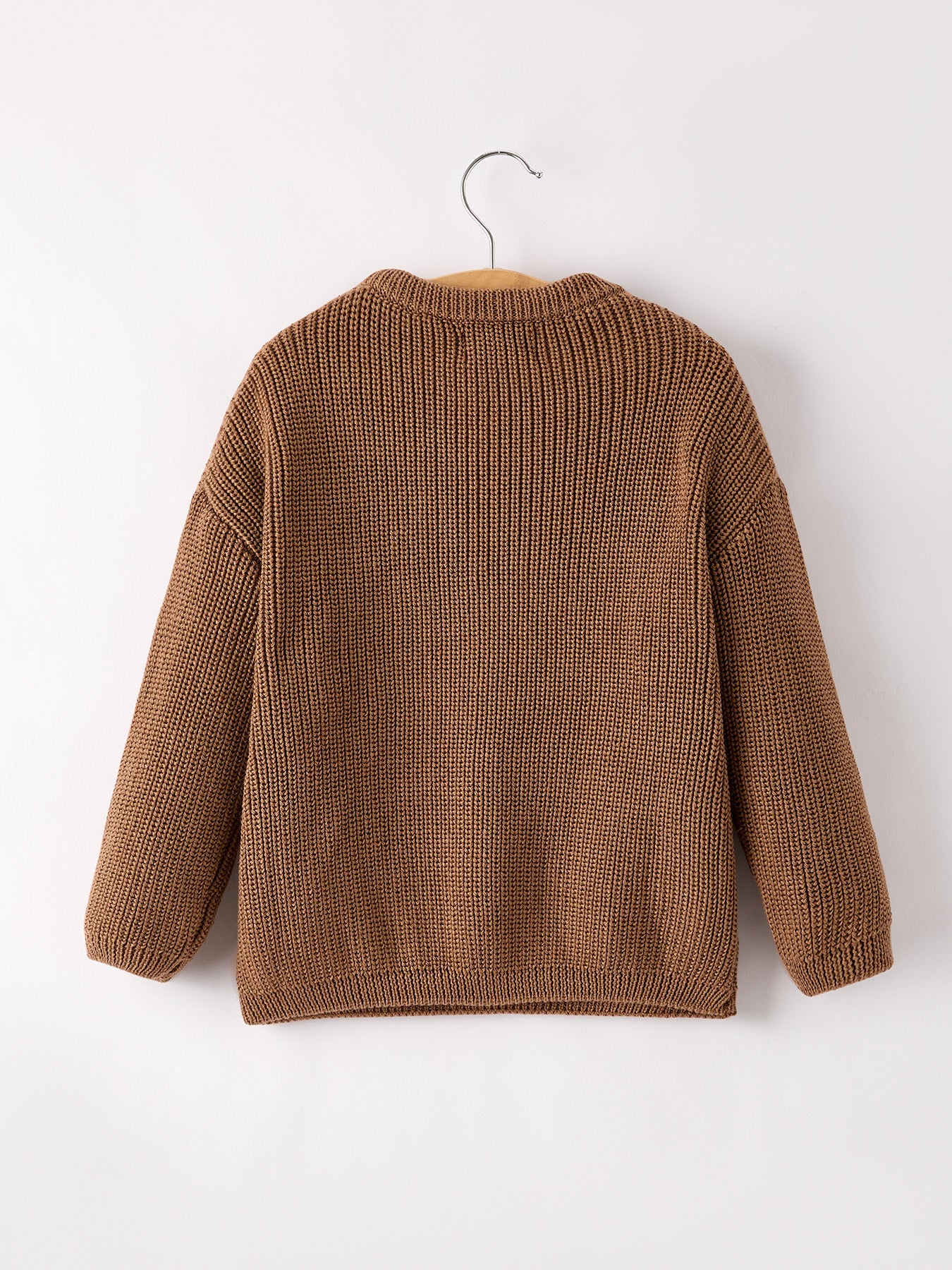 Thanksgiving Halloween Pumpkin Floral Girls Pullover Sweater