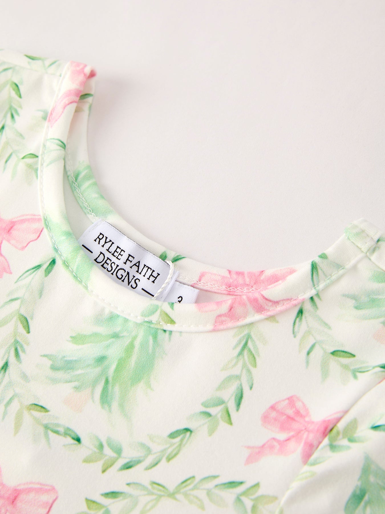 Festive Christmas Tree & Wreath Girls Dress