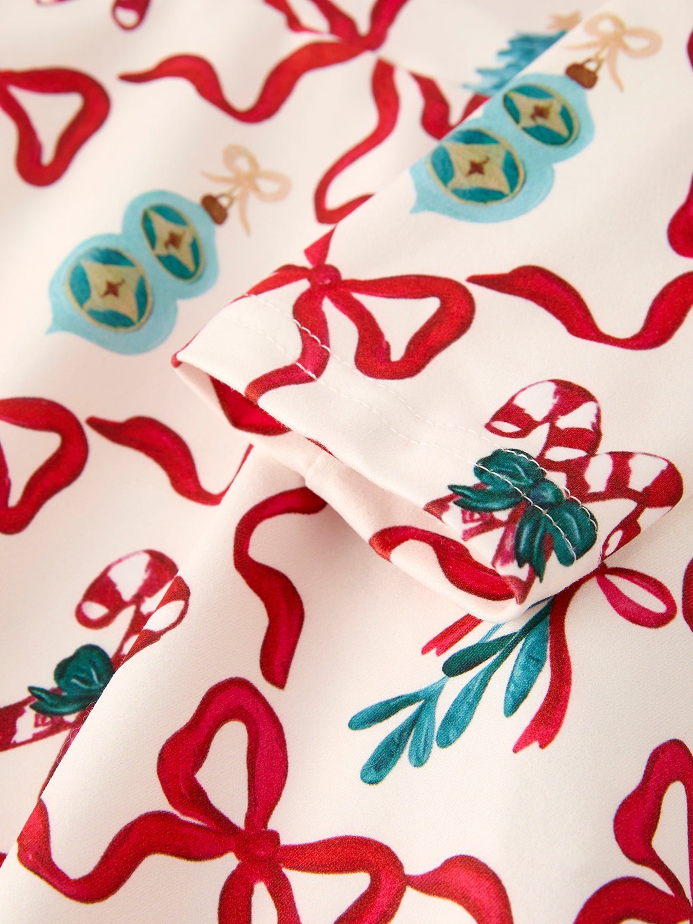 Christmas Candy Cane Gift Print Girls Dress