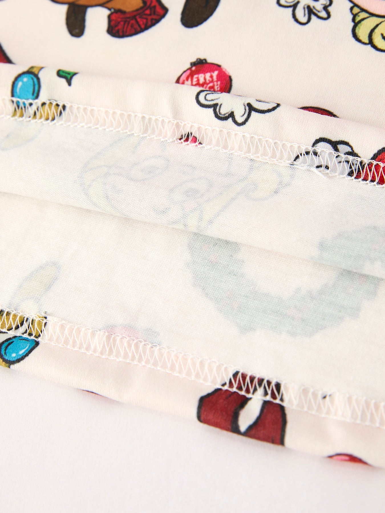 Christmas Character Pattern Girl Pajama Set