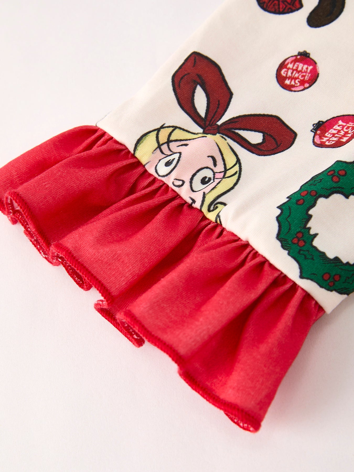 Christmas Character Pattern Girl Pajama Set