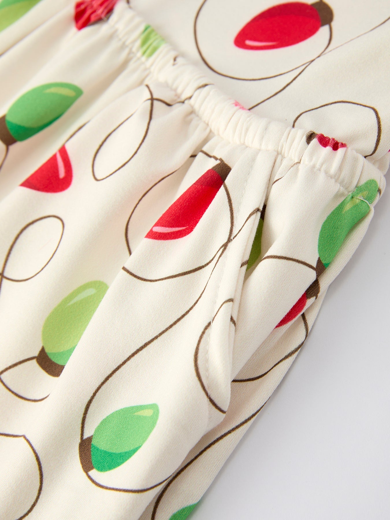 Christmas Light Bulb Print Baby Girls Jumpsuit: Cozy and Festive