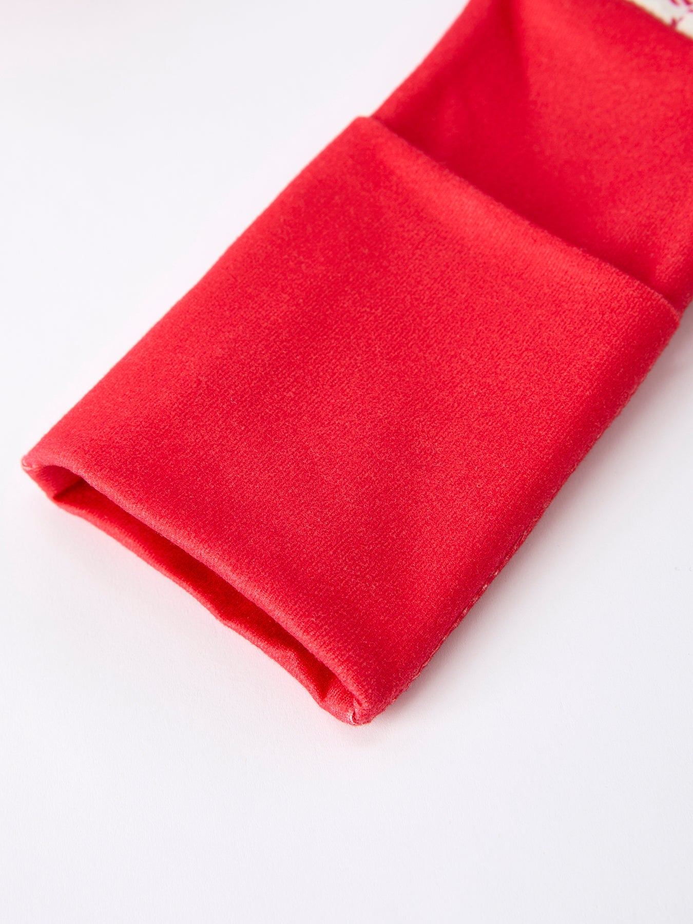 Christmas Plaid Baby Girls Romper with Long Sleeves and Red Cuffs