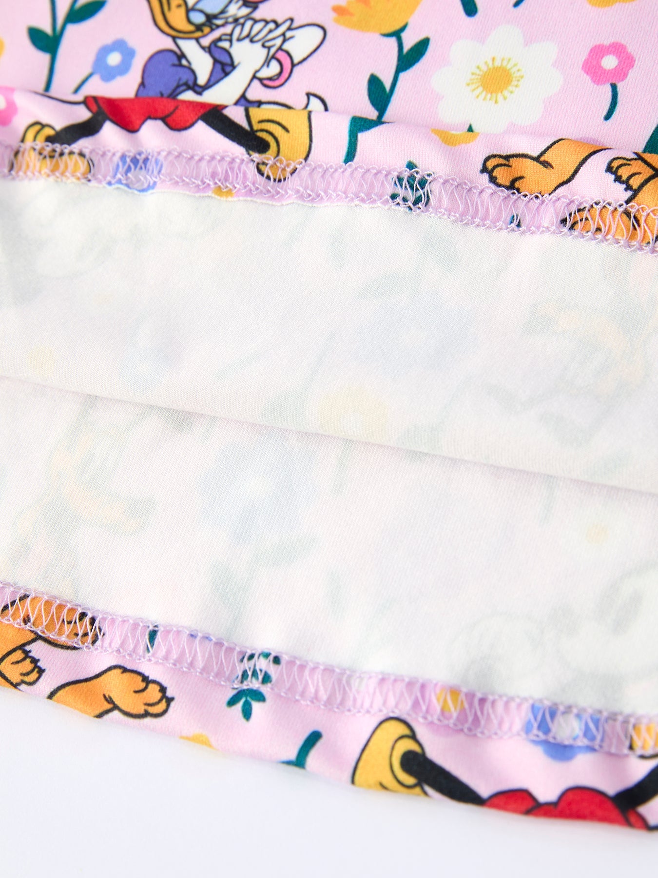 Easter Characters Floral Print Purple Girls' Dress