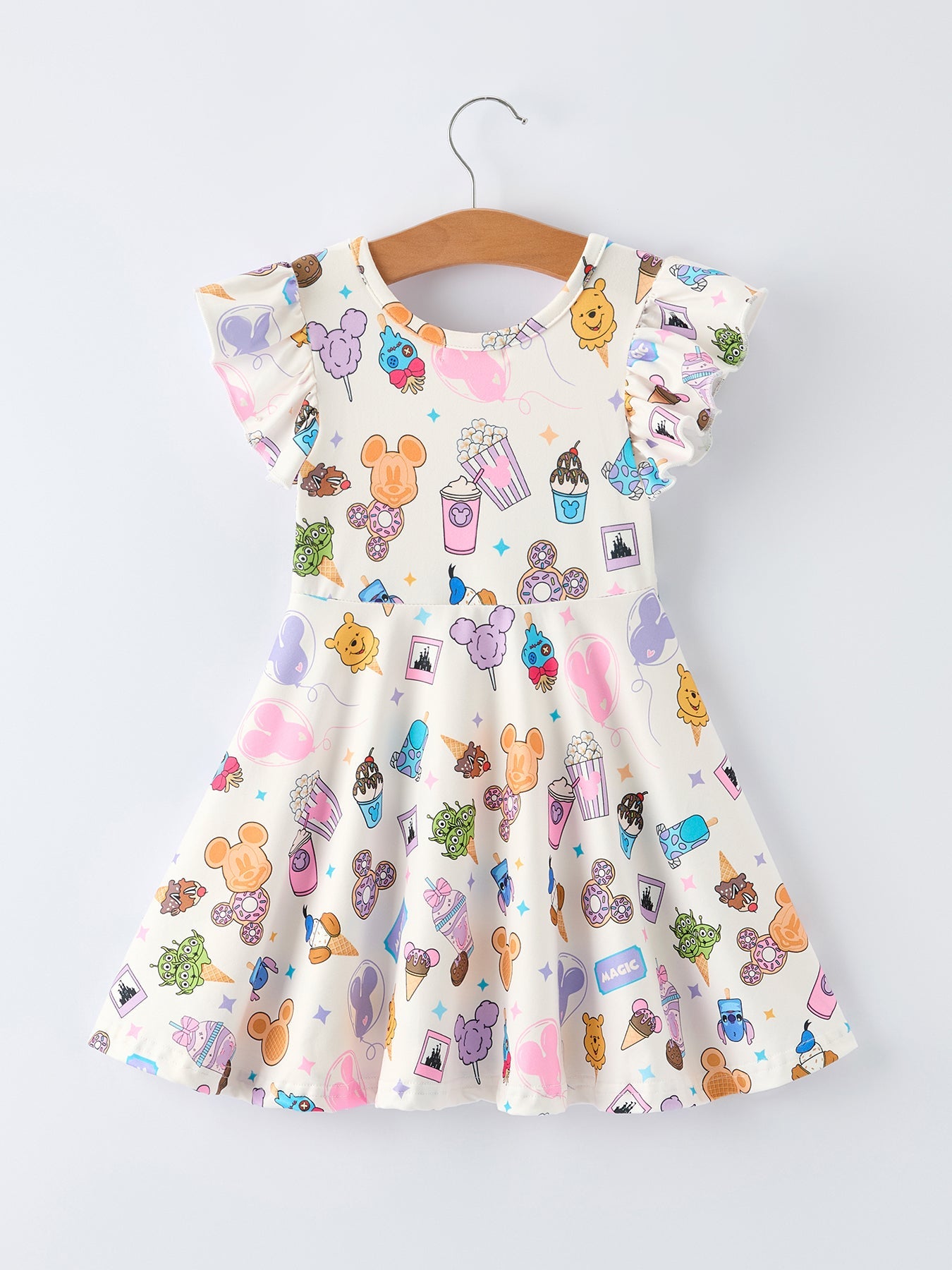 Easter Ice Cream Characters Girls Dress