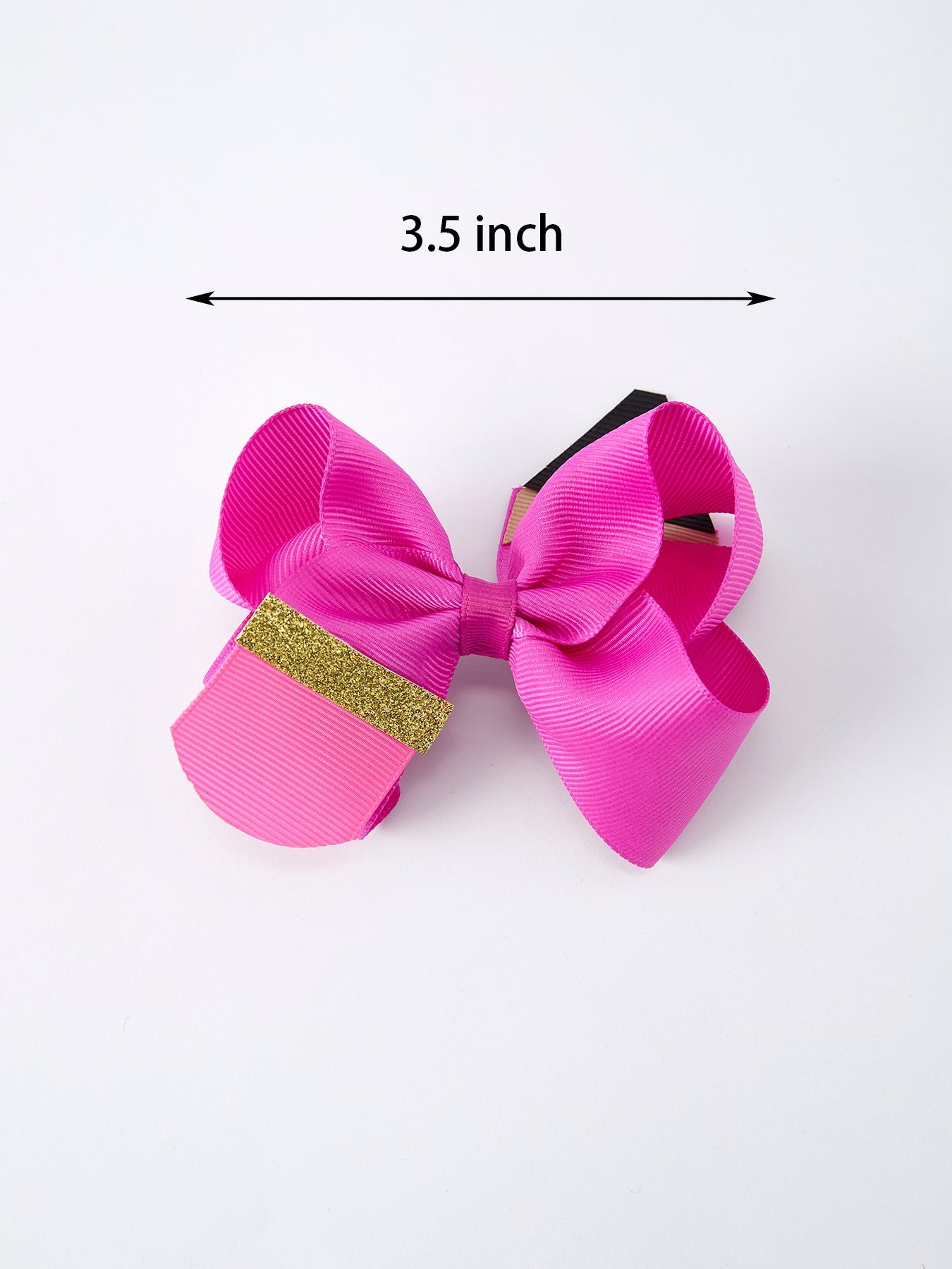 Rose red pencil bow hair clip for girls