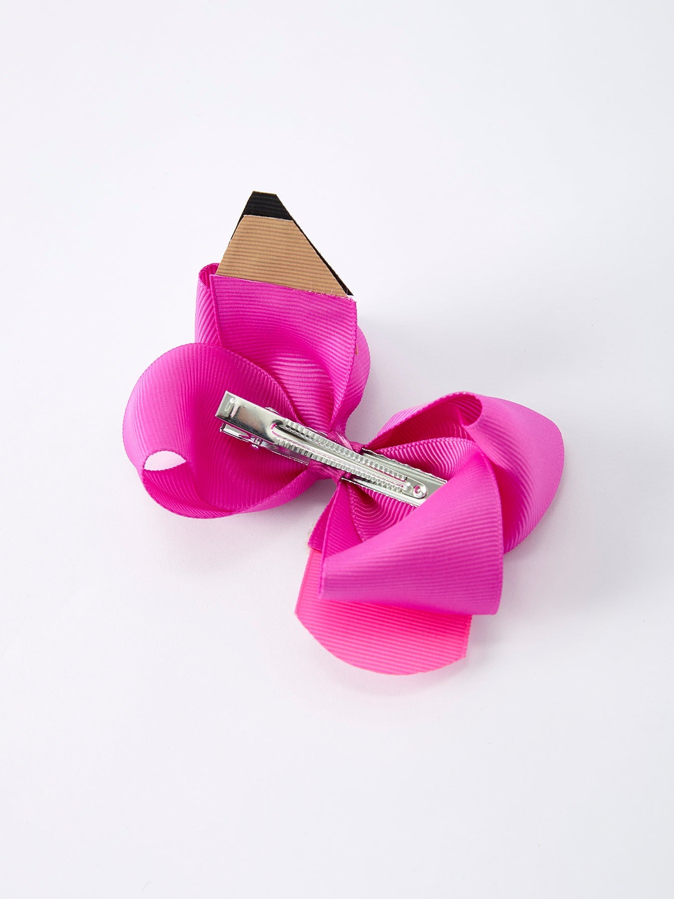 Pair of back-to-school pencil bow hair clips