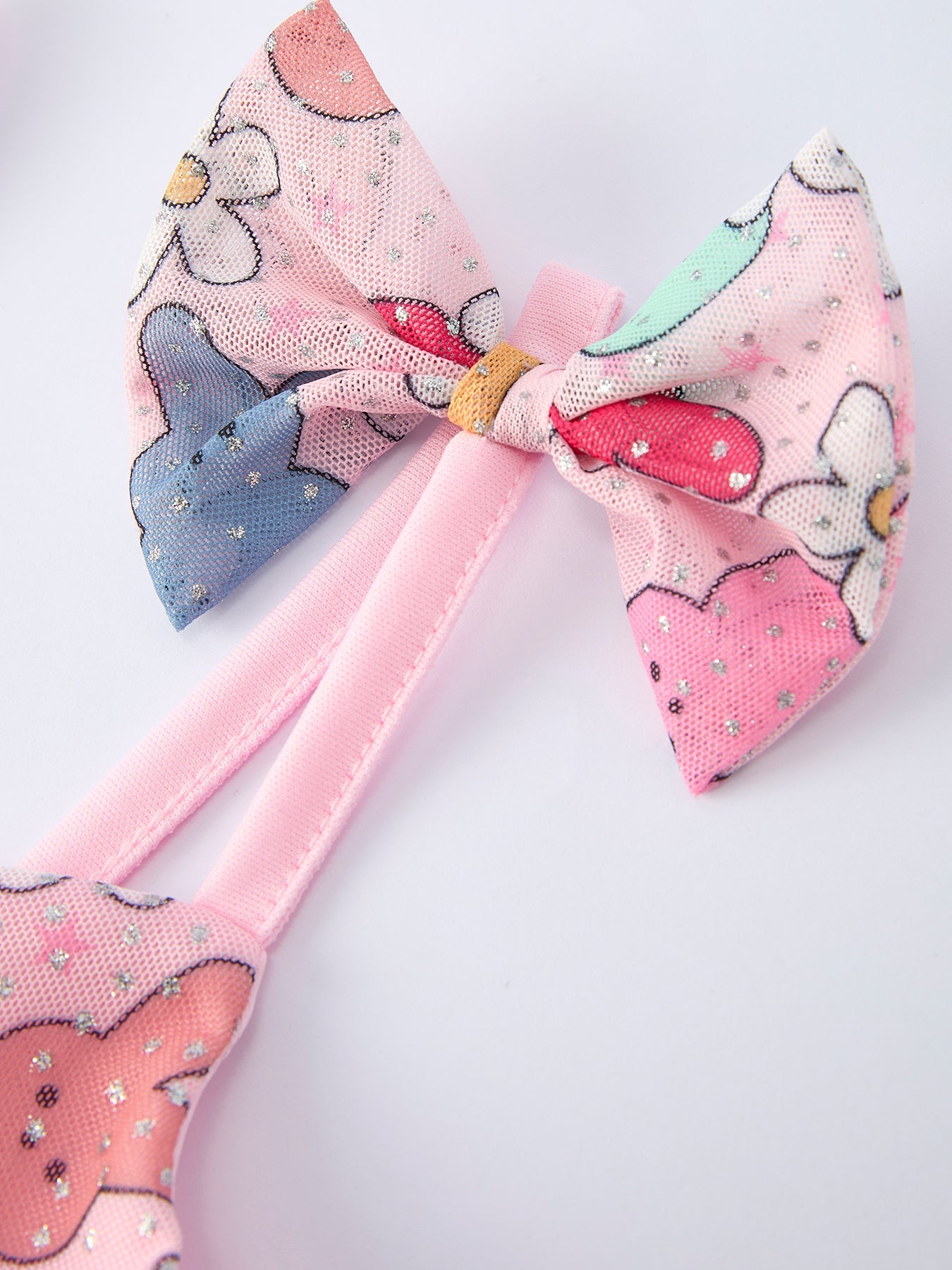 Easter Bunny Print Girl Tulle Dress