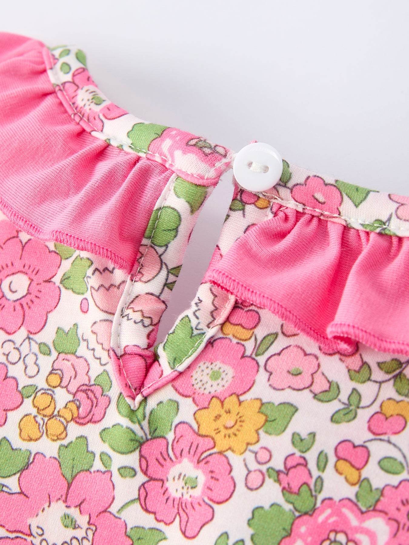 “DADDY'S GIRL” Embroidered Ruffle Collar Baby Girls Romper