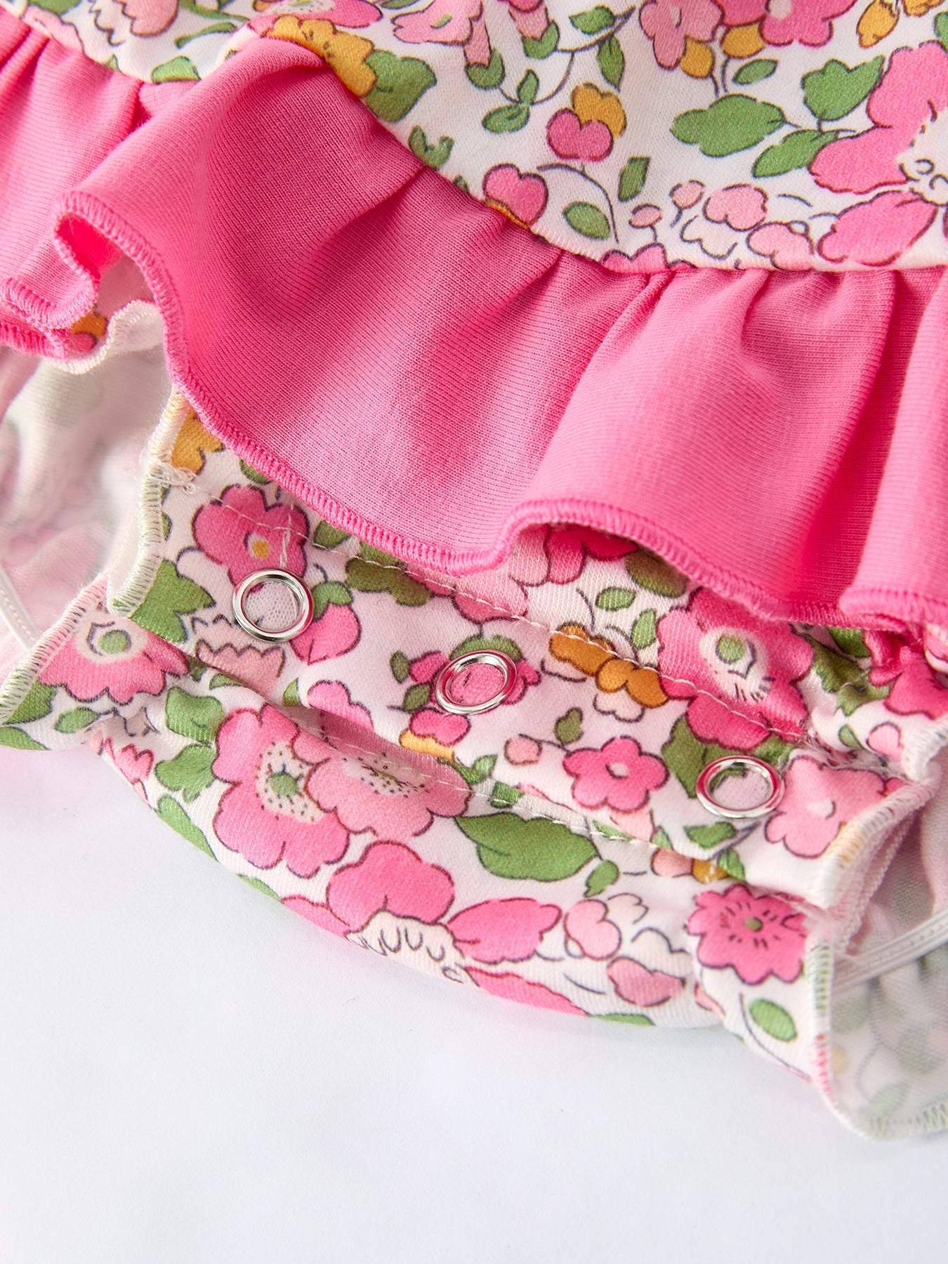 “DADDY'S GIRL” Embroidered Ruffle Collar Baby Girls Romper