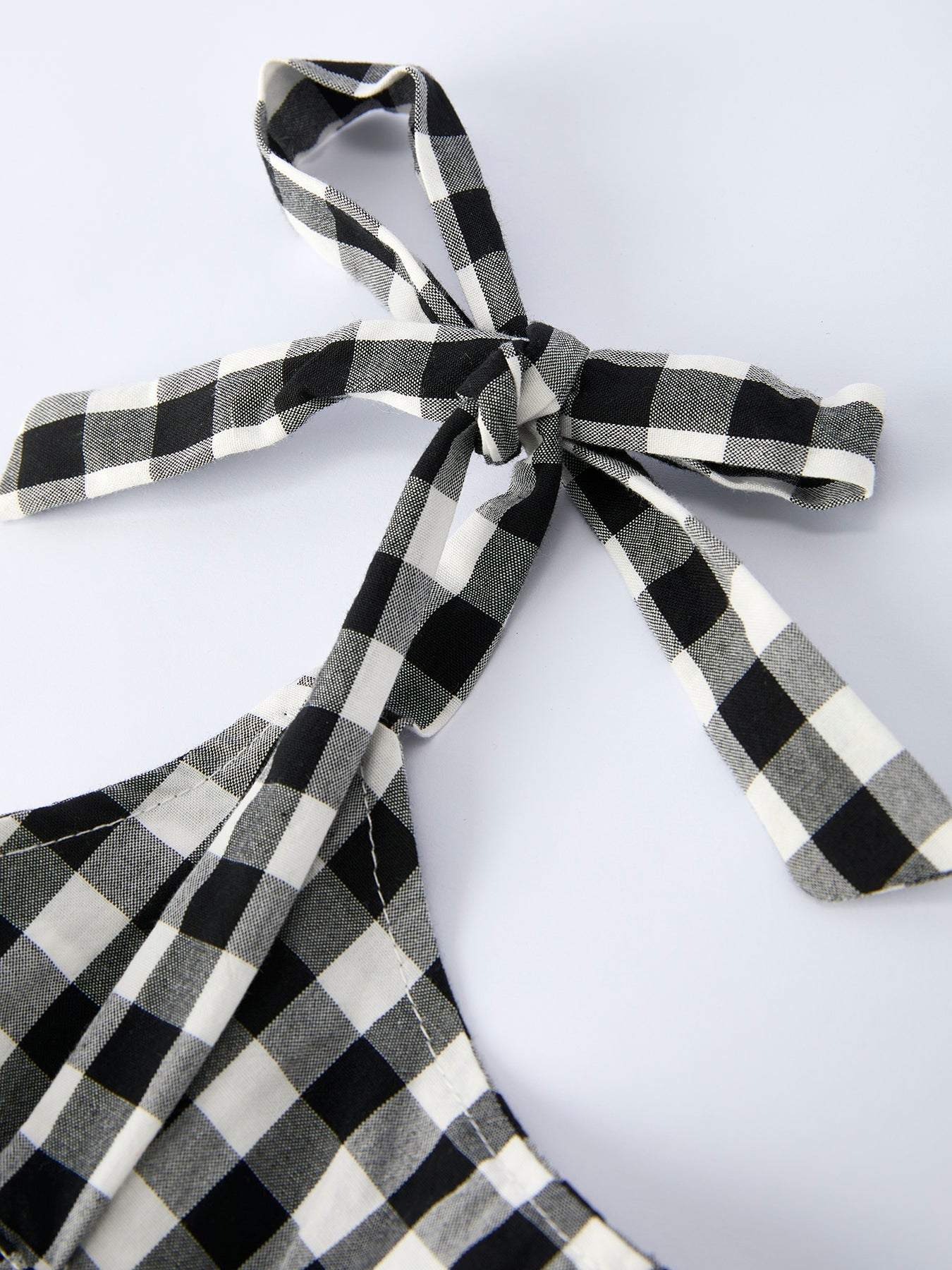 Mommy & Me Plaid Girl Smocked Ruffle Dress