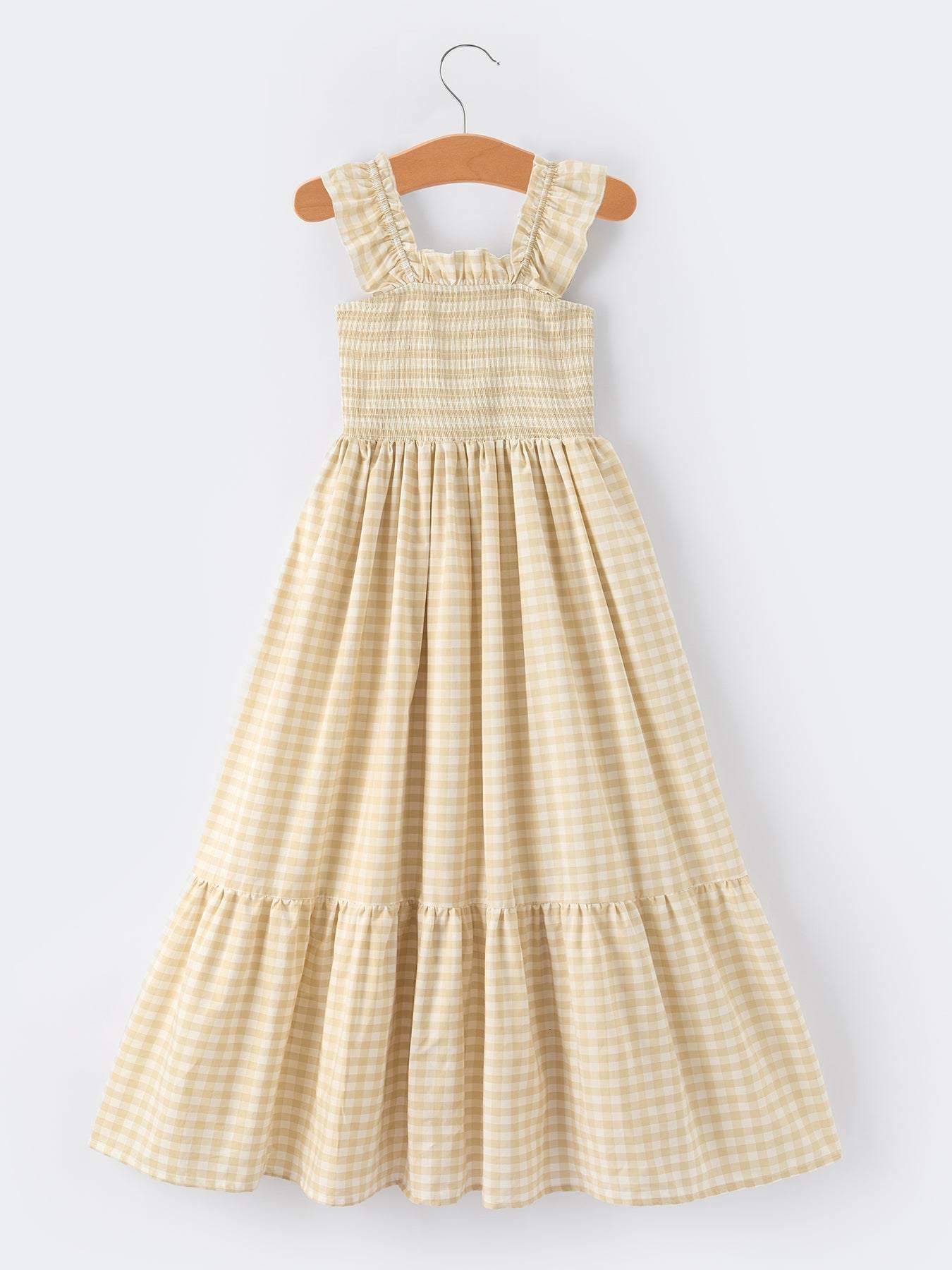 Mommy & Me Adult Plaid Smocked Dress