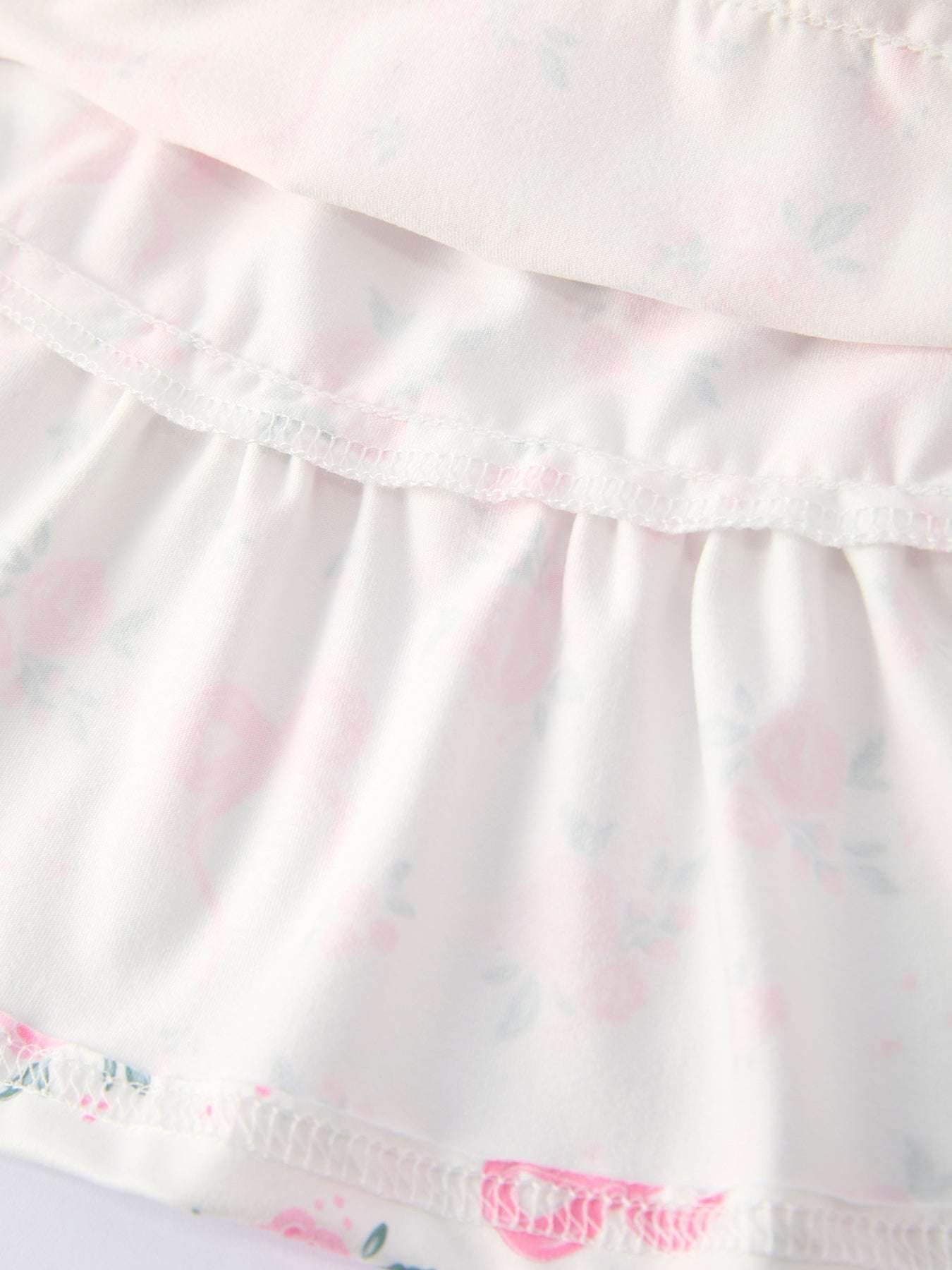 Floral Bow Girl Ruffle Dress