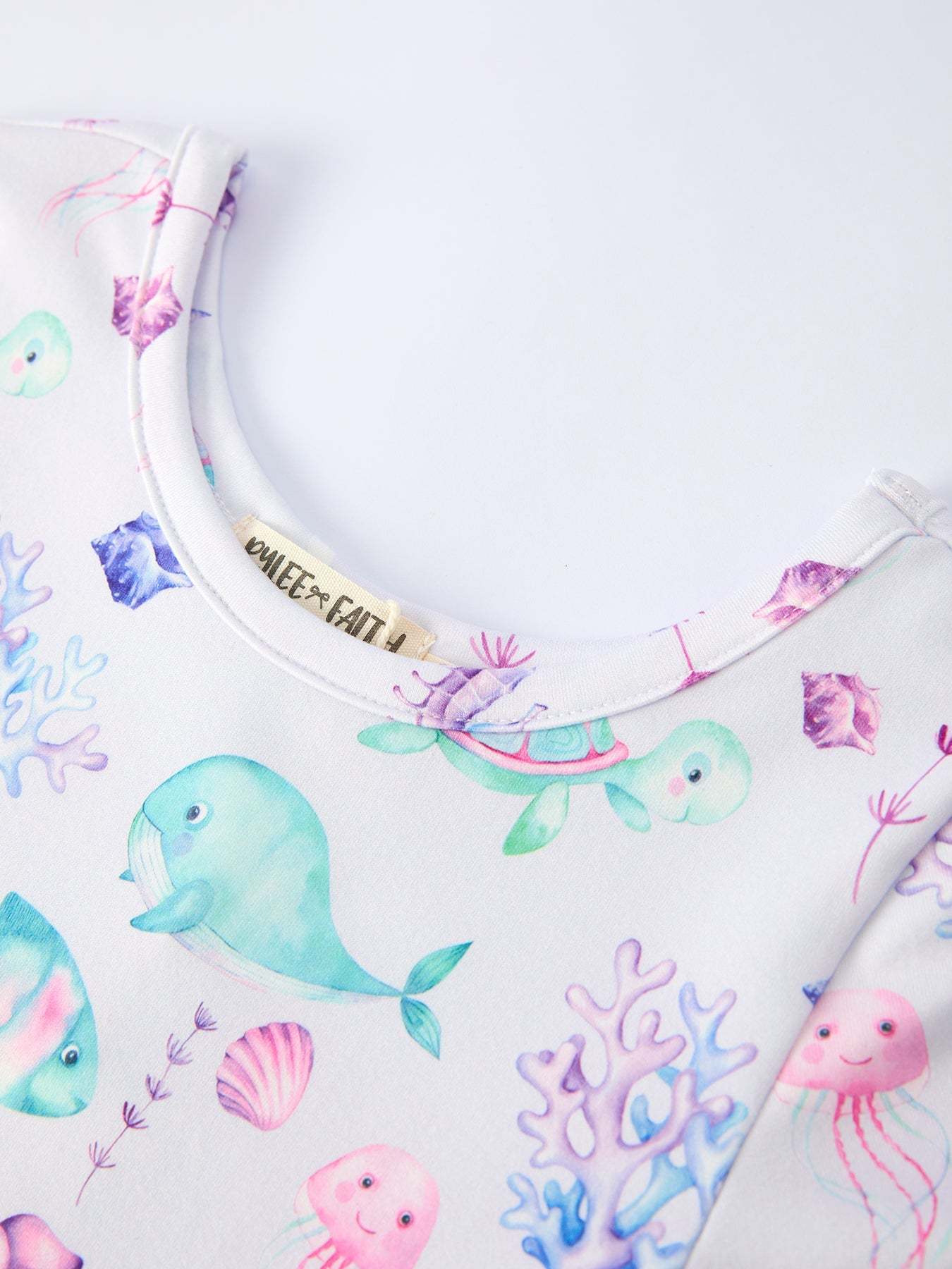 Summer Sea Life Print Girl Dress